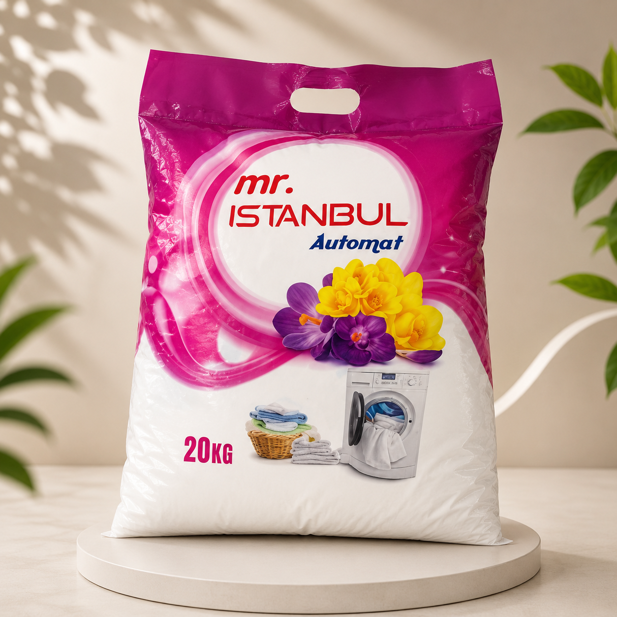 مسحوق غسيل مستر إسطنبول Mr. Istanbul أوتوماتيك 20 كجم – منظف ملابس تركي للغسالات الأوتوماتيكية