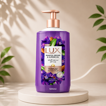 غسول اليدين لوكس سحر زهرة الأوركيد وزيت اللوز 500 مل بمضخة – Lux Magical Orchid & Almond Oil Hand Wash