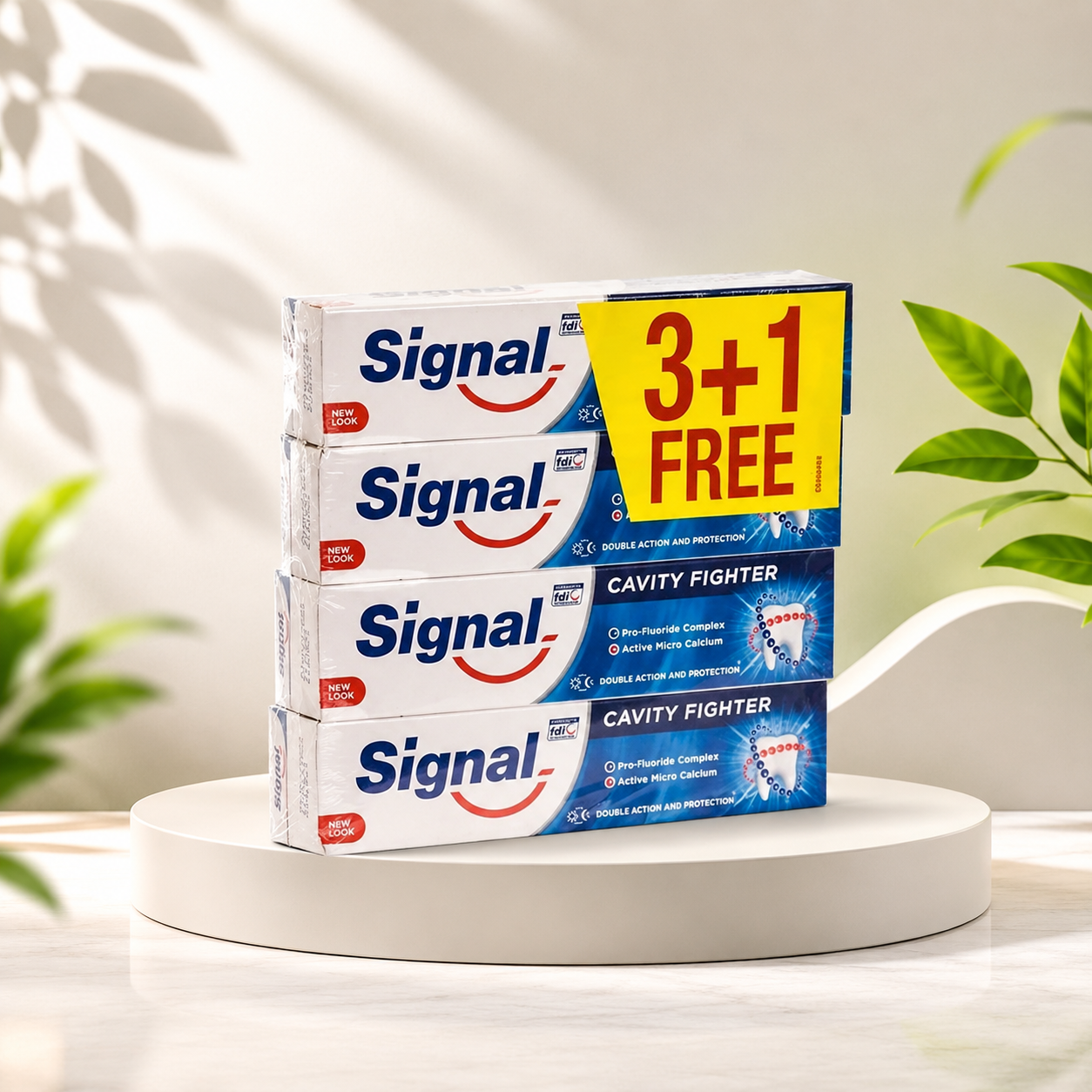 معجون أسنان سيجنال كافيتي فايتر 4 حبات عرض 3+1 مجاناً
