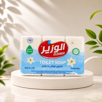صابون الوزير الفاخر للوجه والجسم 6 قطع – 75 جم للبشرة الحساسة