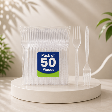 شوك بلاستيكية بيضاء 50 حبة